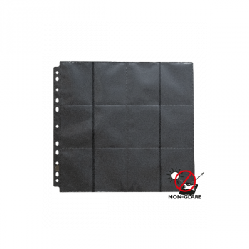 Dragon Shield - 50 Pages de Classeur - 24 Cases - Side-Load Black Non-Glare (50)