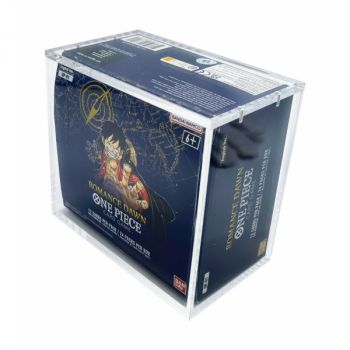 Treasurewise - Boîte de protection Plexiglass pour Boite de Boosters One Piece Anglaise 1st Print pour OP01 et OP02