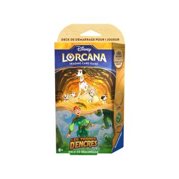 photo Disney Lorcana - Deck De Démarrage - Chapitre 3 - Les Terres D'encres-FR Peter Pan/ Pongo