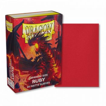 Item Dragon Shield - Small Sleeves - Japanese Size - Ruby (60)