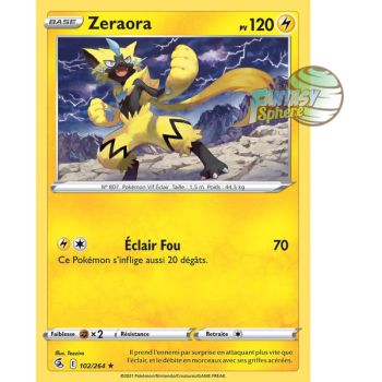 Item Zeraora - Rare 102/264 - Epee et Bouclier 8 Poing de Fusion