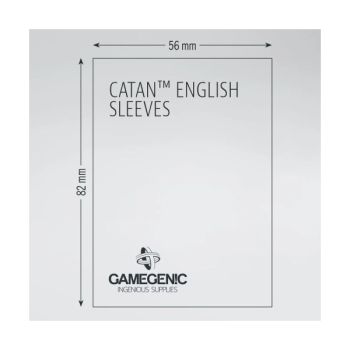 Gamegenic - Sleeves Size - 60 Prime Board Game Sleeves - 56x82 (60)