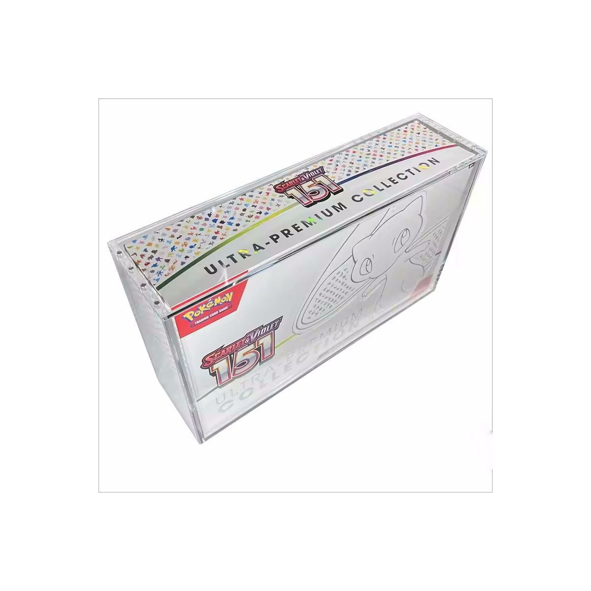 Treasurewise - Boîte de protection Plexiglass pour UPC Coffret Ultra Premium 151 Mew