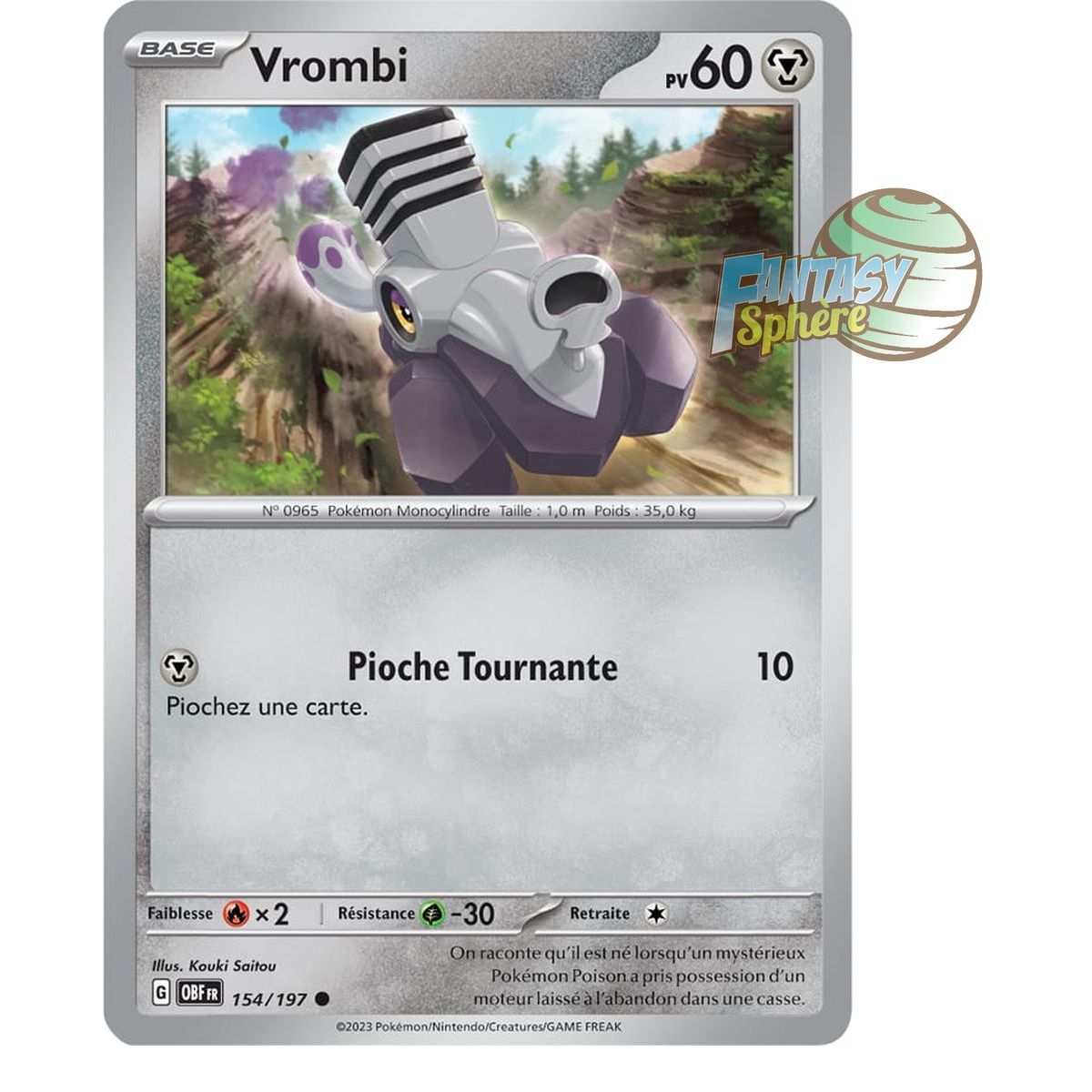 Vrombi - Reverse 154/197 - Ecarlate et Violet Flammes Obsidiennes
